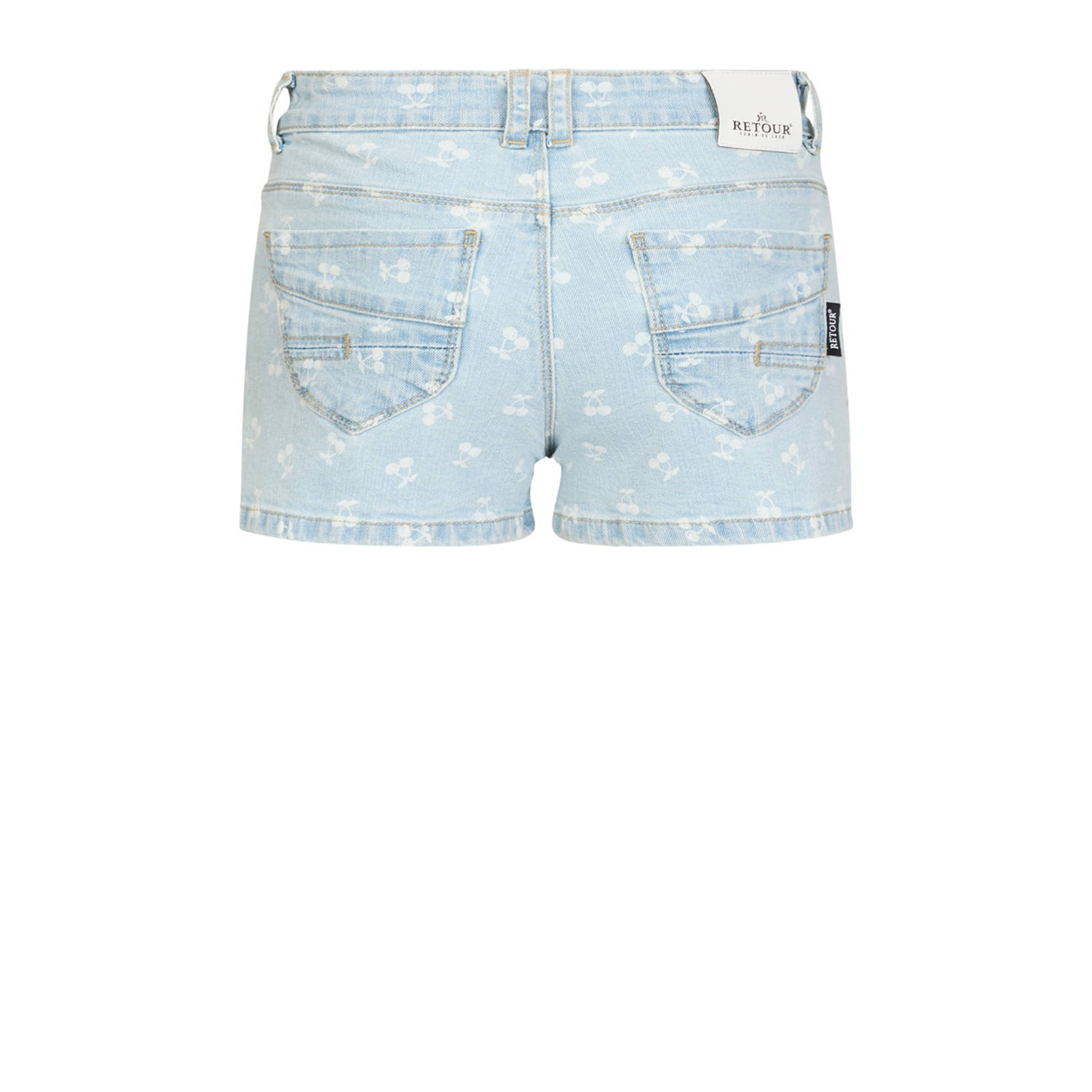 Retour Jeans denim short light blue denim