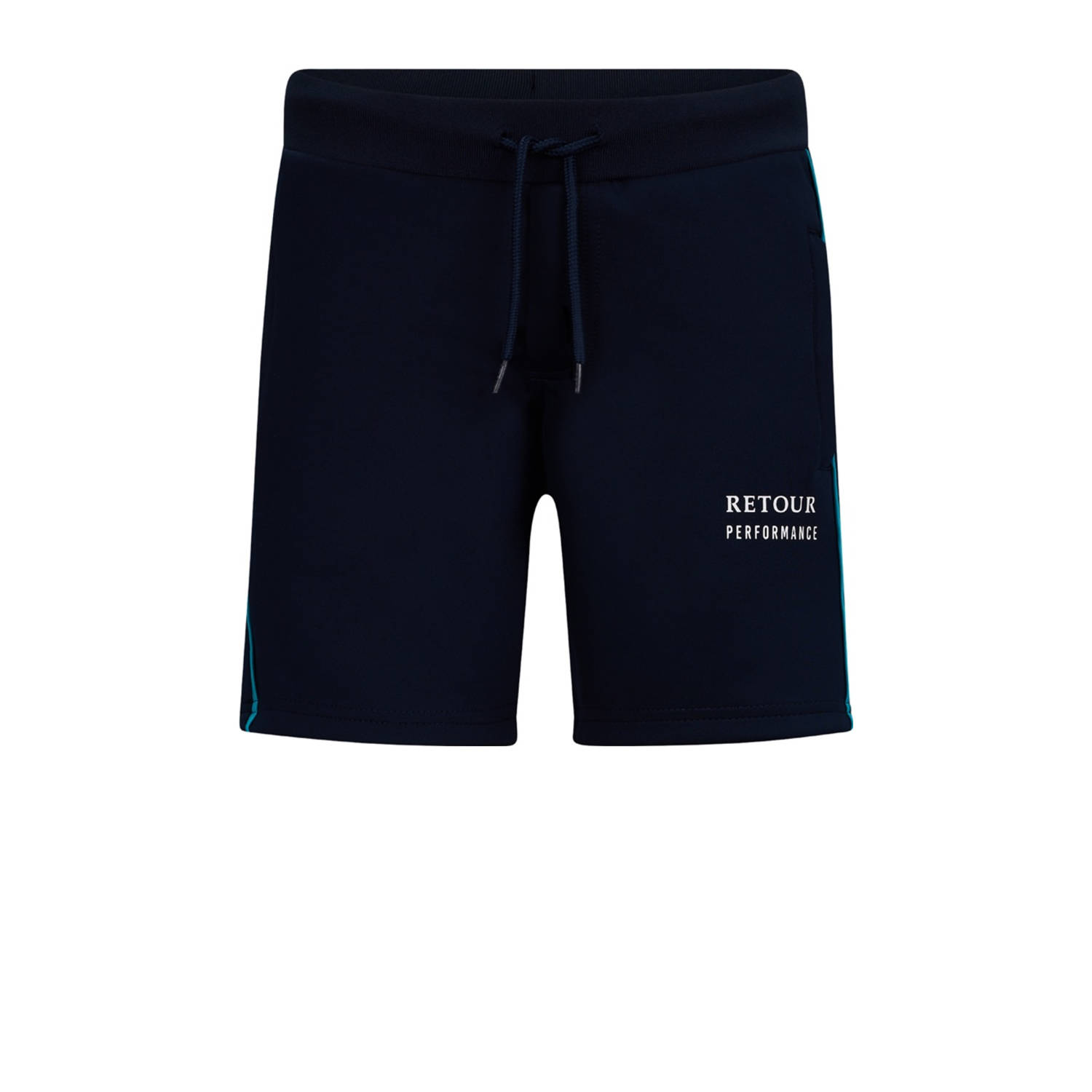 Retour Jeans Retour Performance regular sweatshort donkerblauw