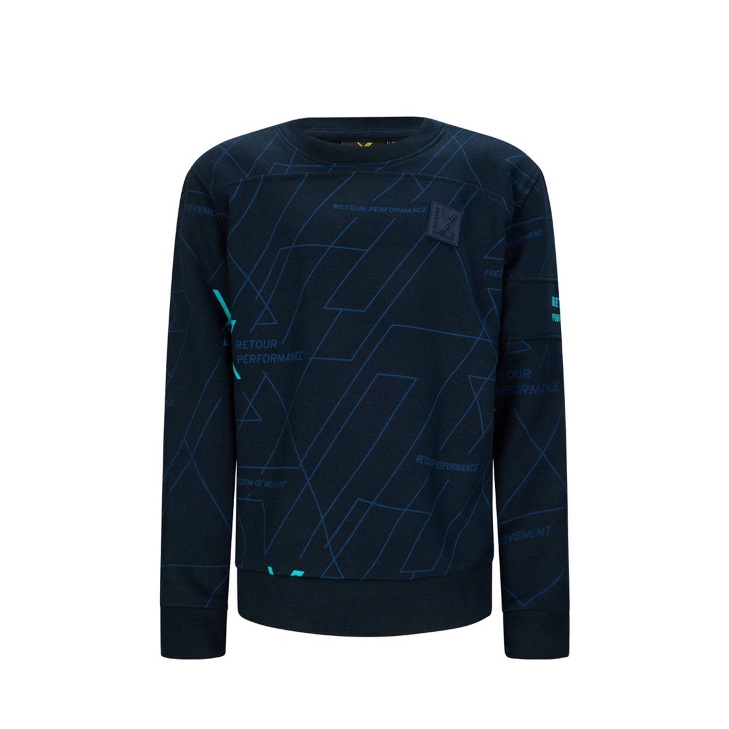 Retour Jeans Retour Performance sweater donkerblauw
