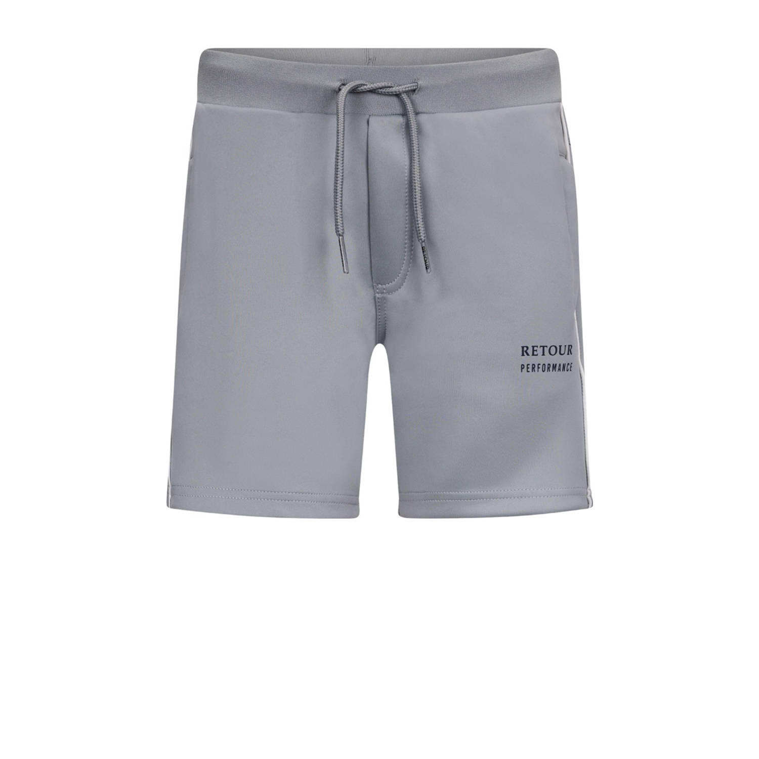 Retour Jeans Retour Performance regular sweatshort grijs