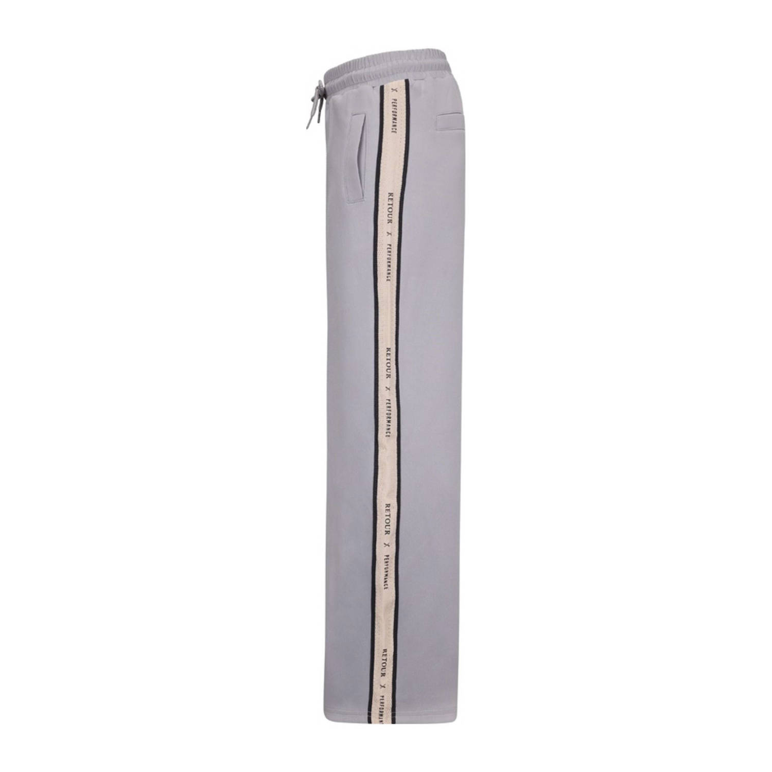 Retour Jeans Retour Performance wide leg sweatpant grijs