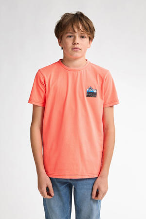 T-shirt koraalrood