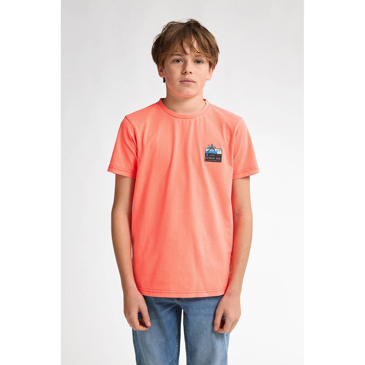 Petrol Industries T-shirt koraalrood