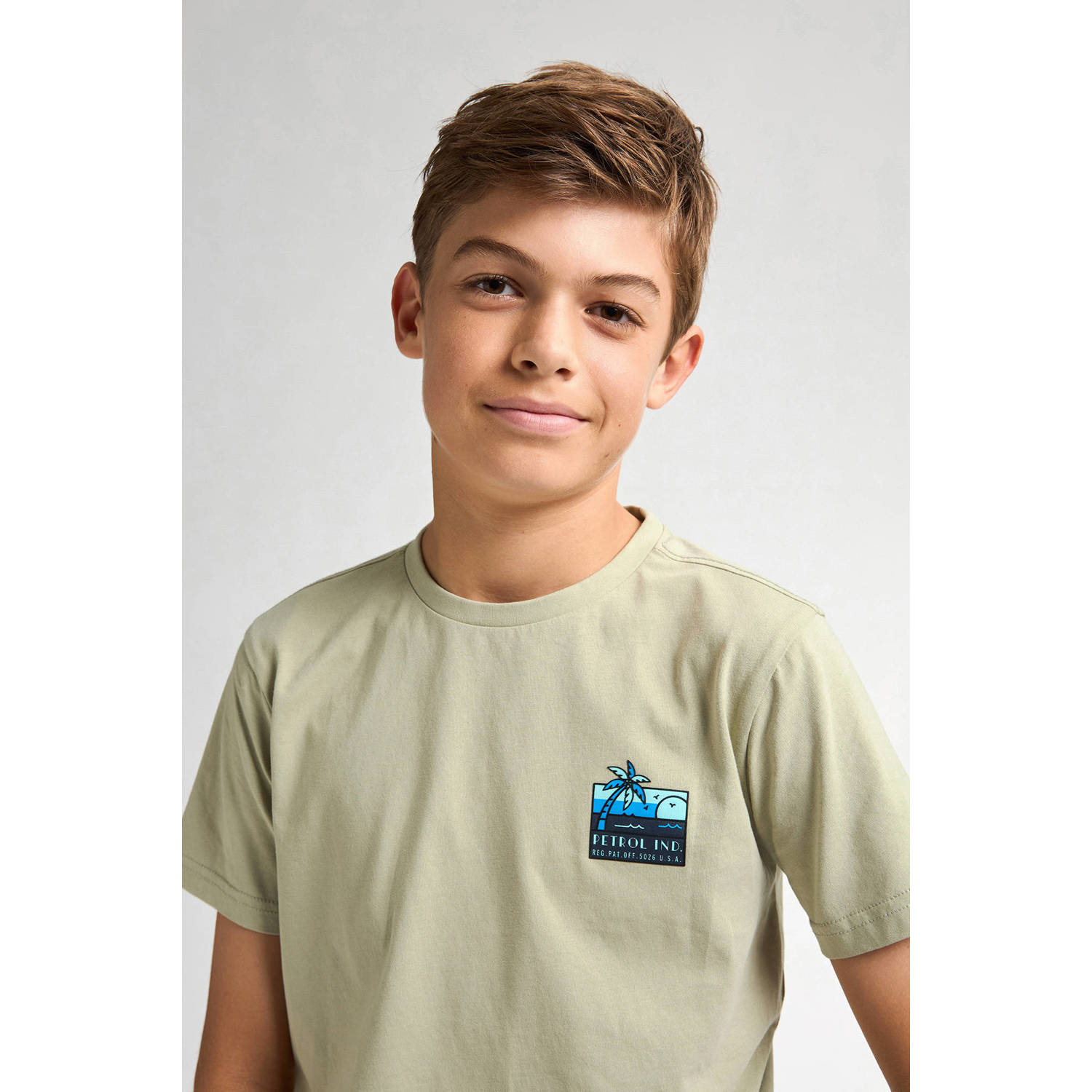 Petrol Industries T-shirt lichtgroen