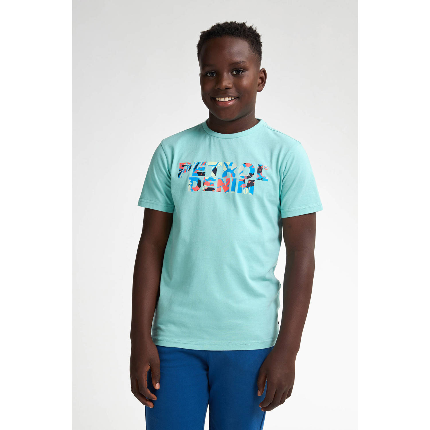 Petrol Industries T-shirt lichtblauw