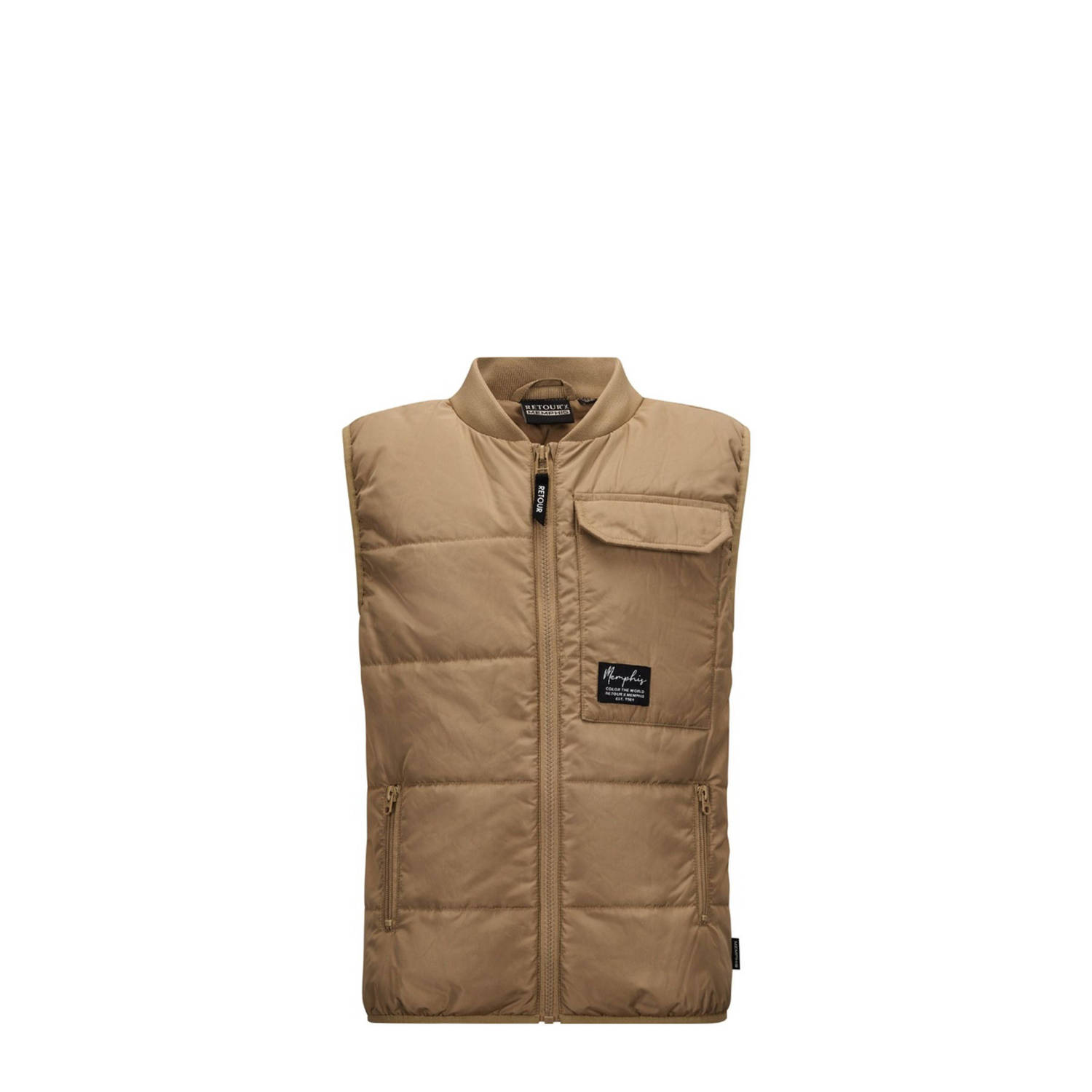 Retour Jeans X Memphis bodywarmer lichtbruin