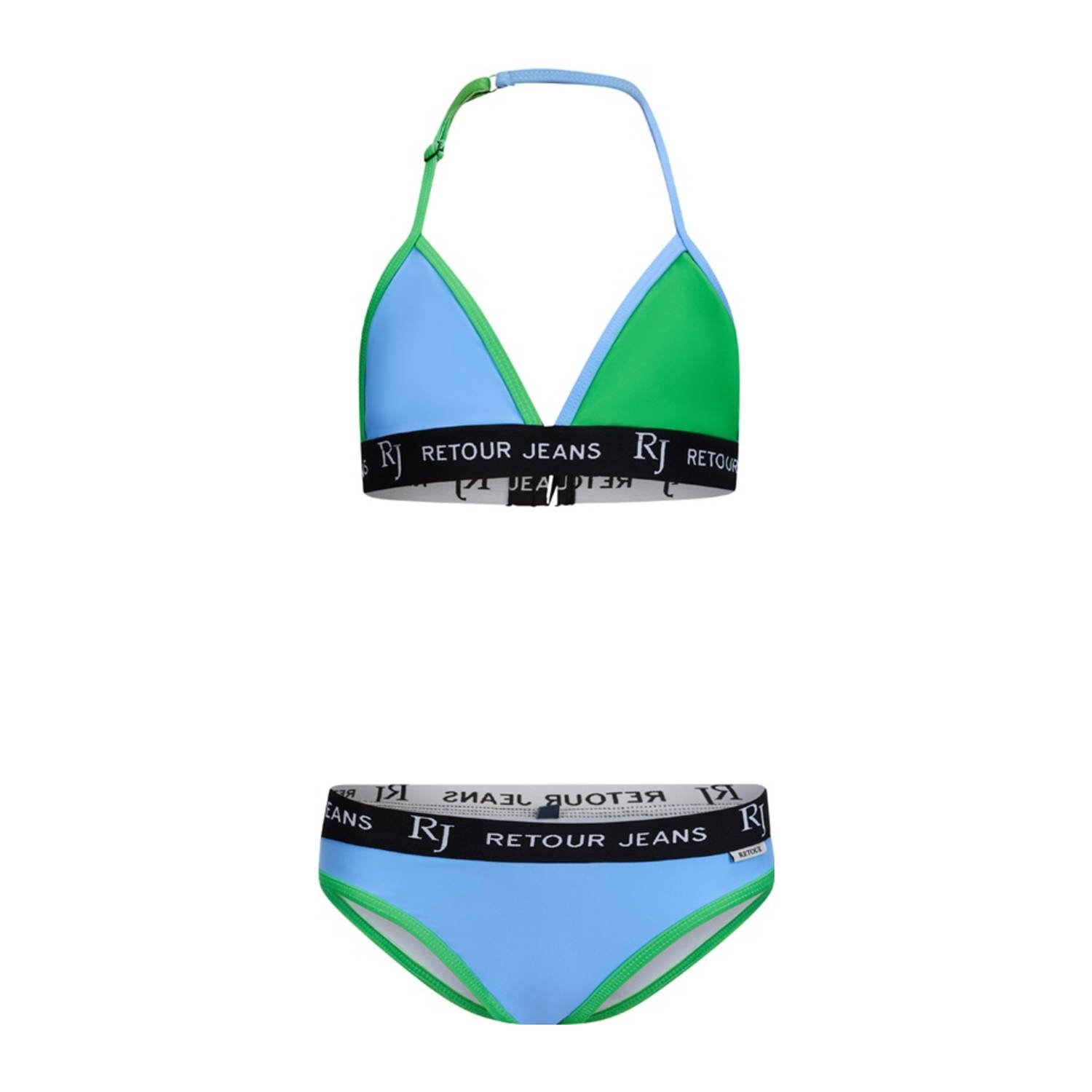 Retour Jeans triangel bikini hemelsblauw groen