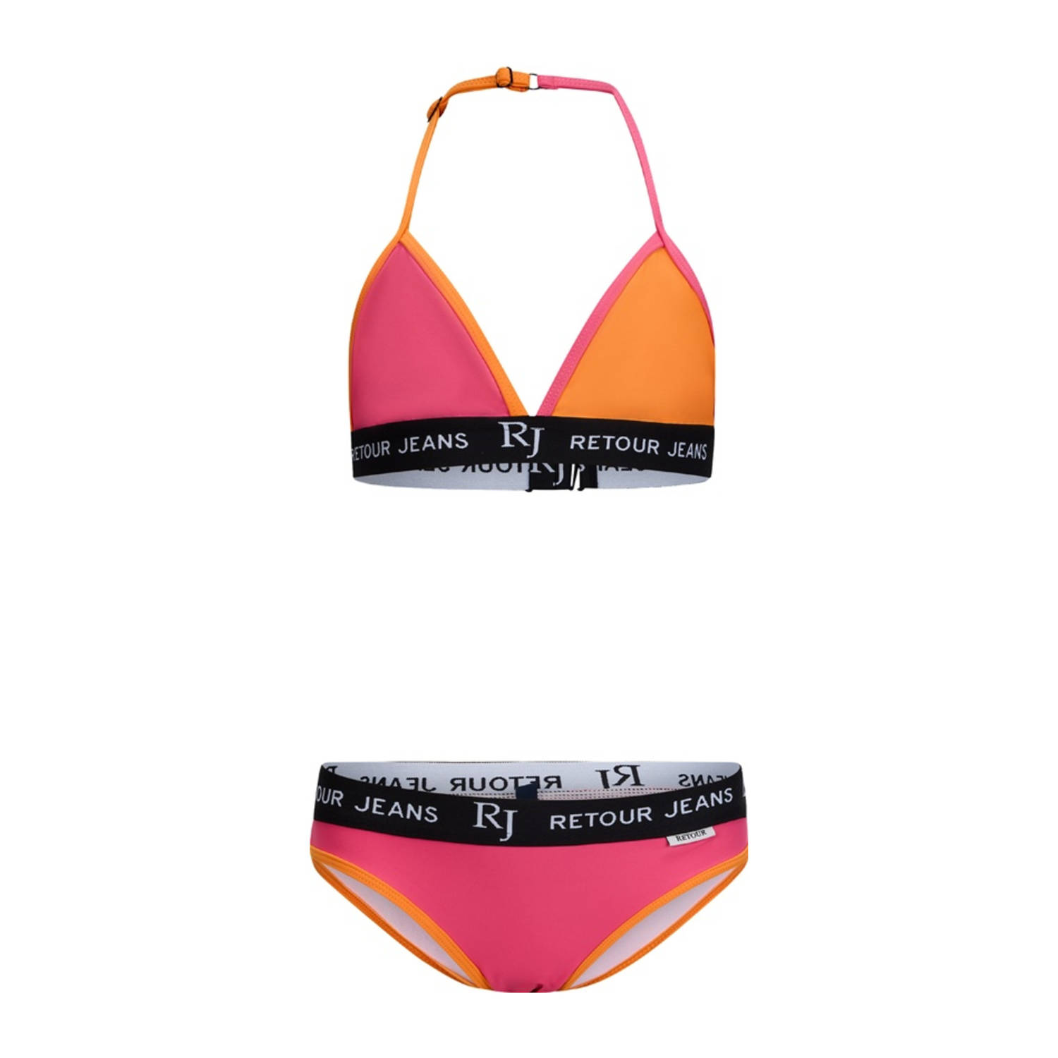 Retour Jeans triangel bikini fuchsia oranje