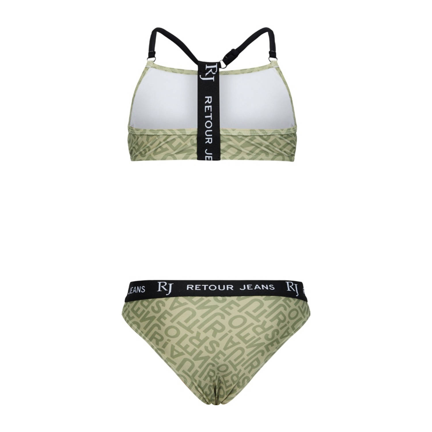 Retour Jeans crop bikini lichtgroen zwart