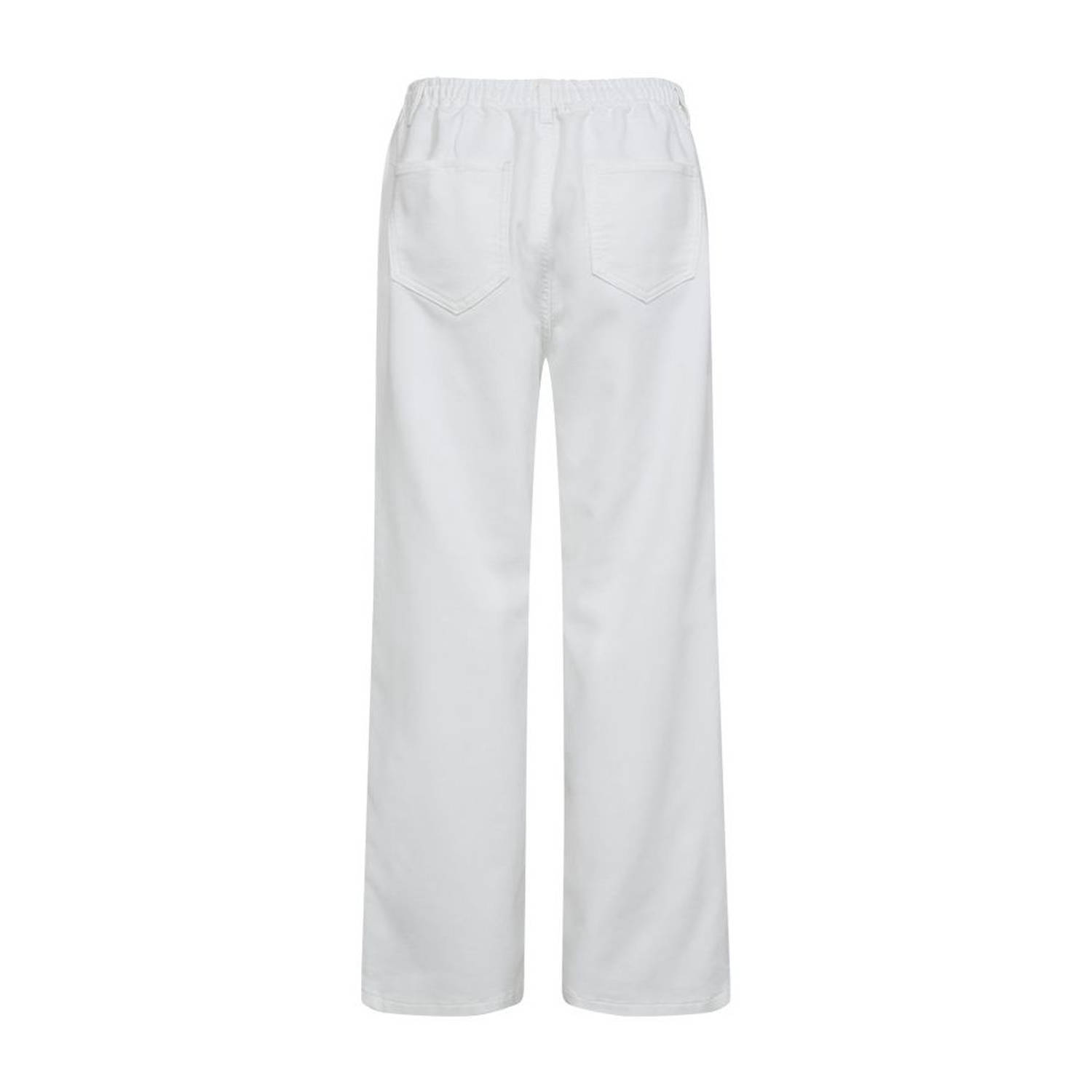 FREEQUENT straight regular waist broek ecru
