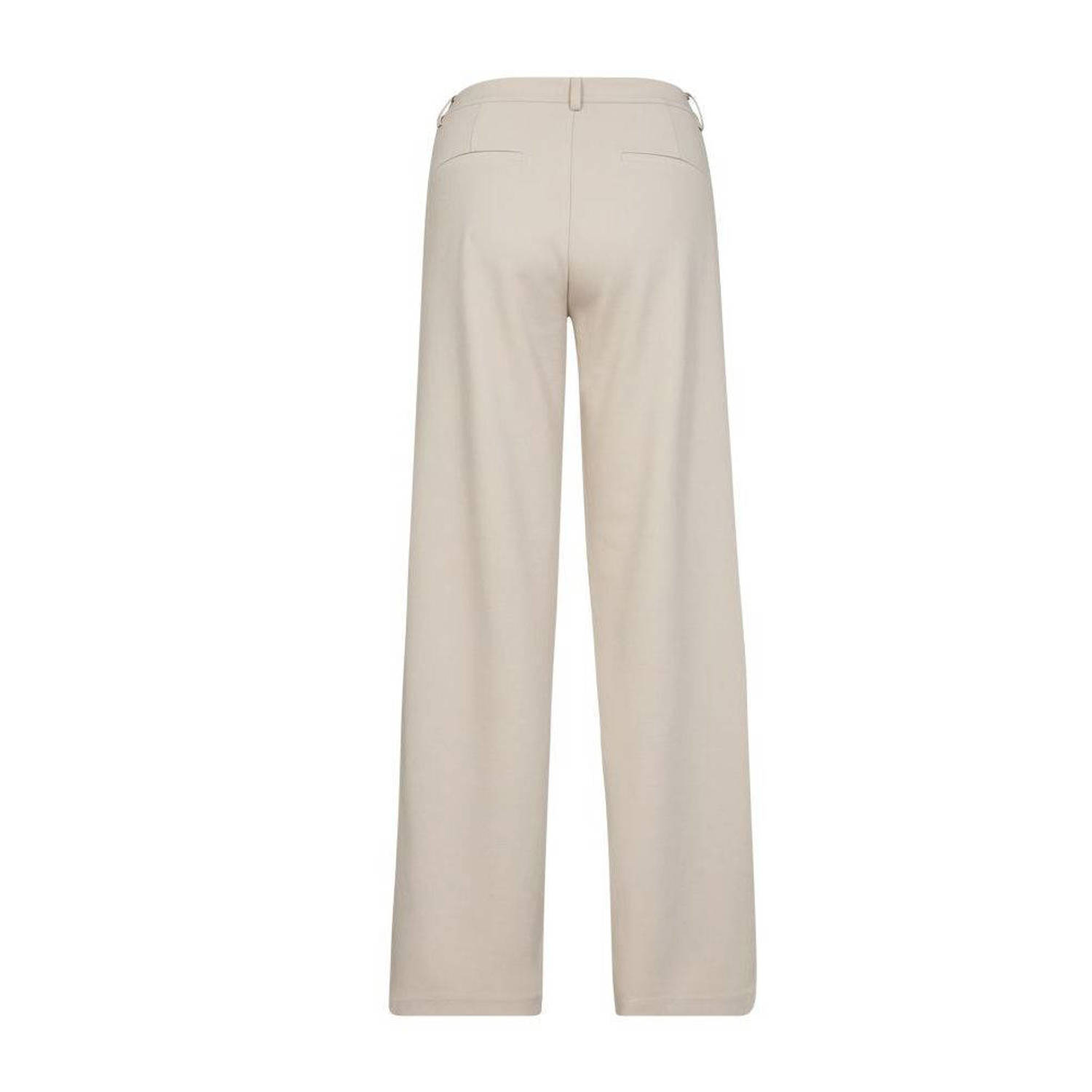 FREEQUENT regular waist pantalon crème