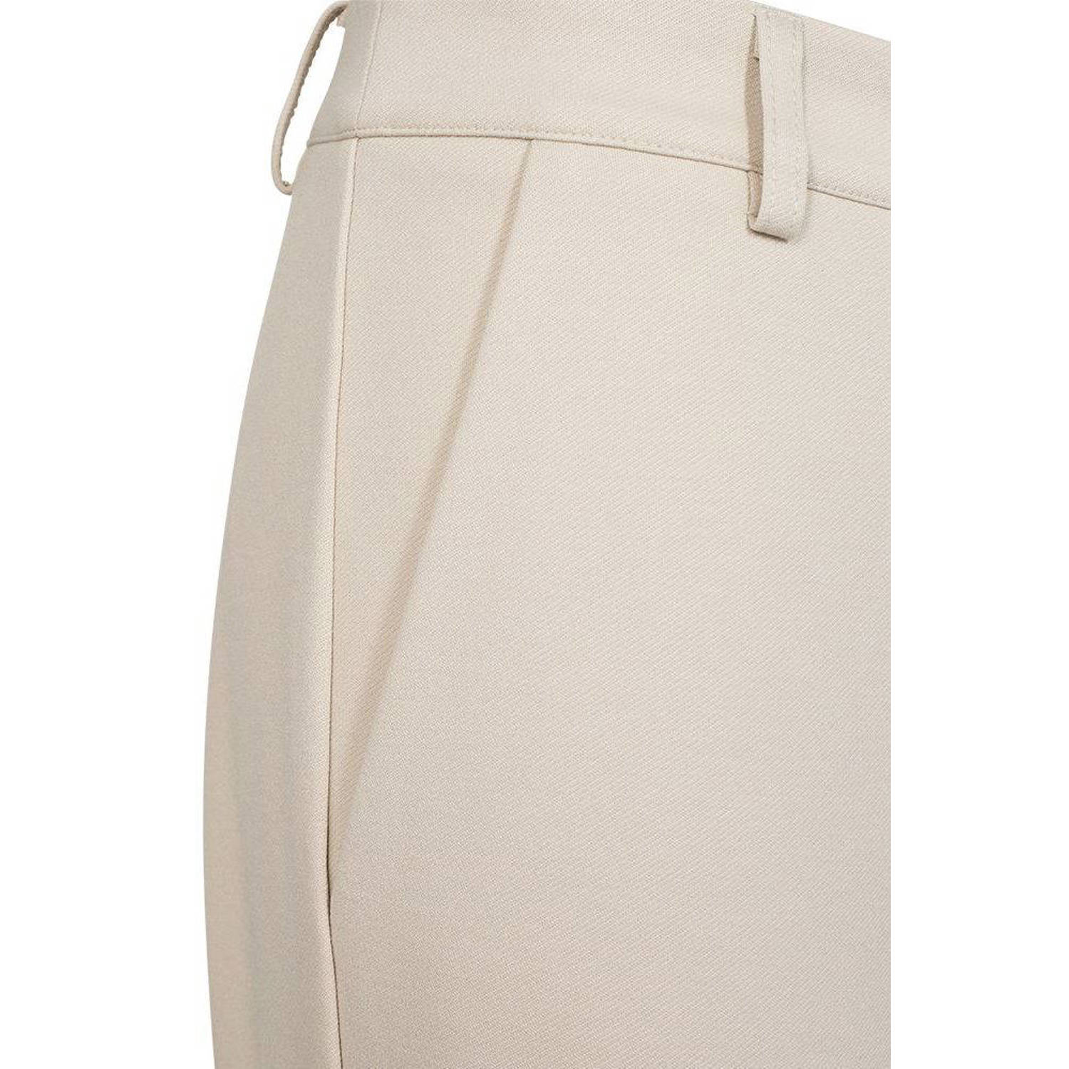 FREEQUENT regular waist pantalon crème
