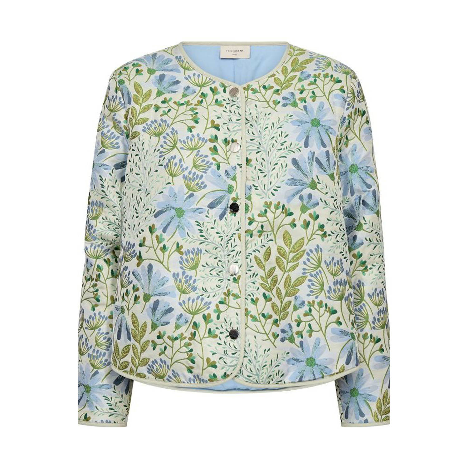 FREEQUENT zomerjas blauw groen