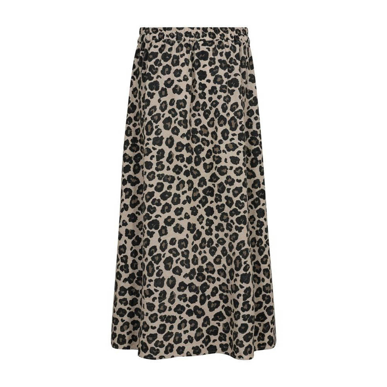 FREEQUENT maxi rok donkerbruin
