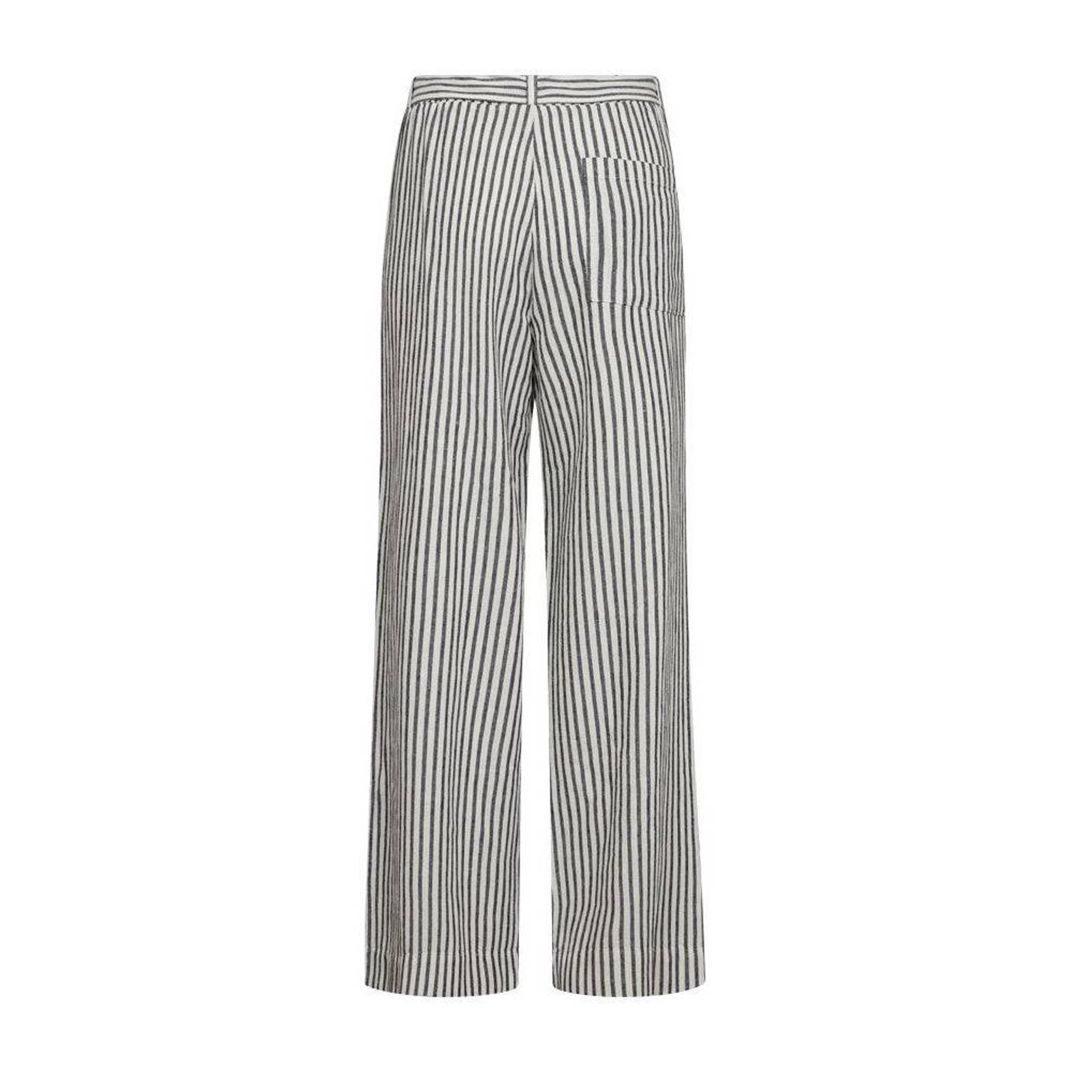 FREEQUENT regular waist palazzo broek marine