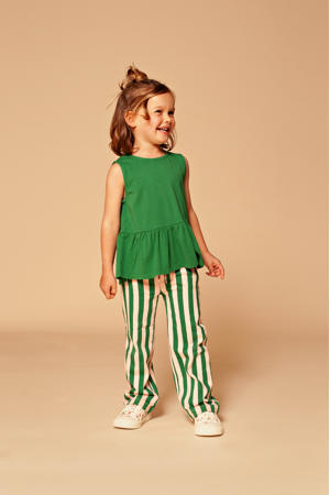 mouwloze top groen