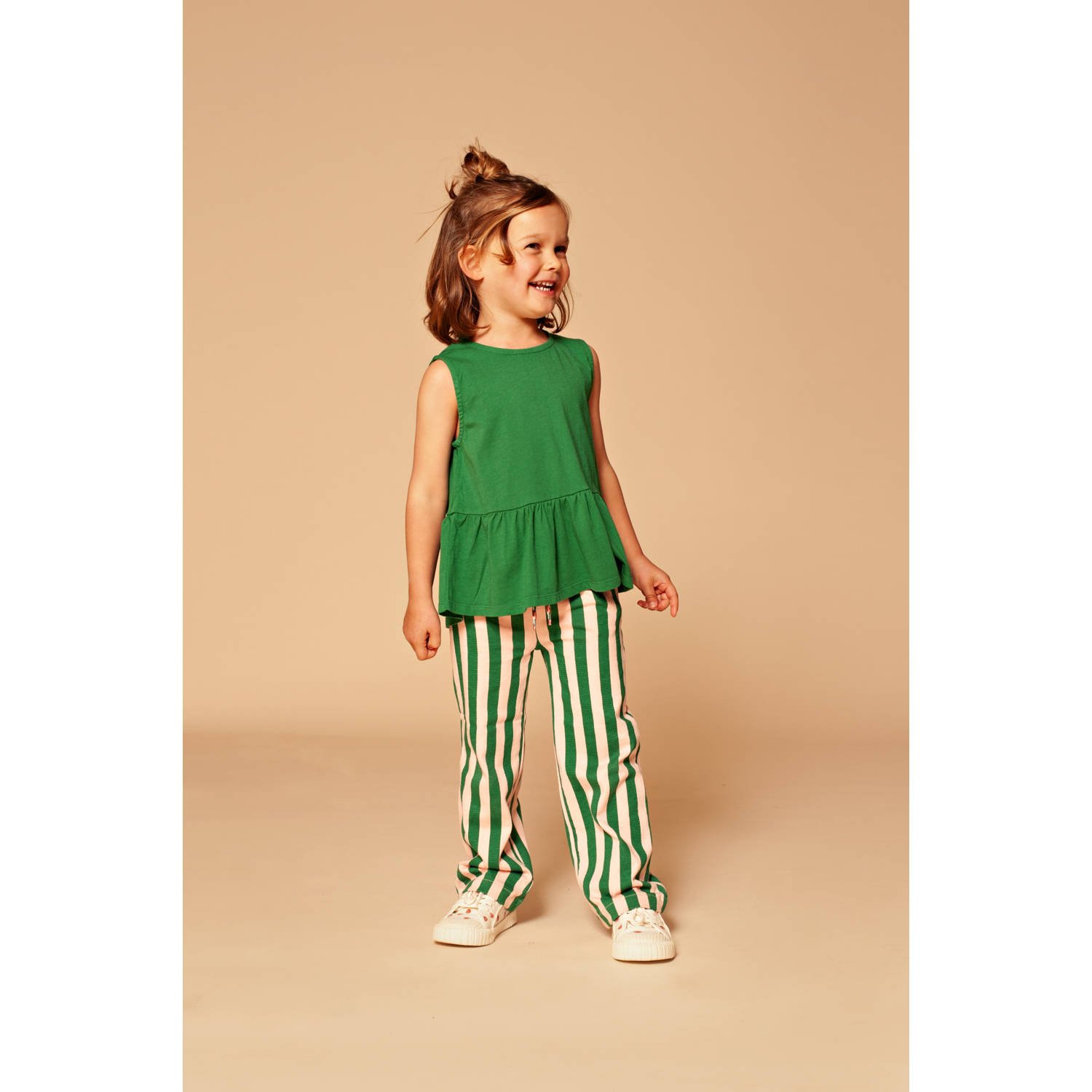 Stains&Stories mouwloze top groen
