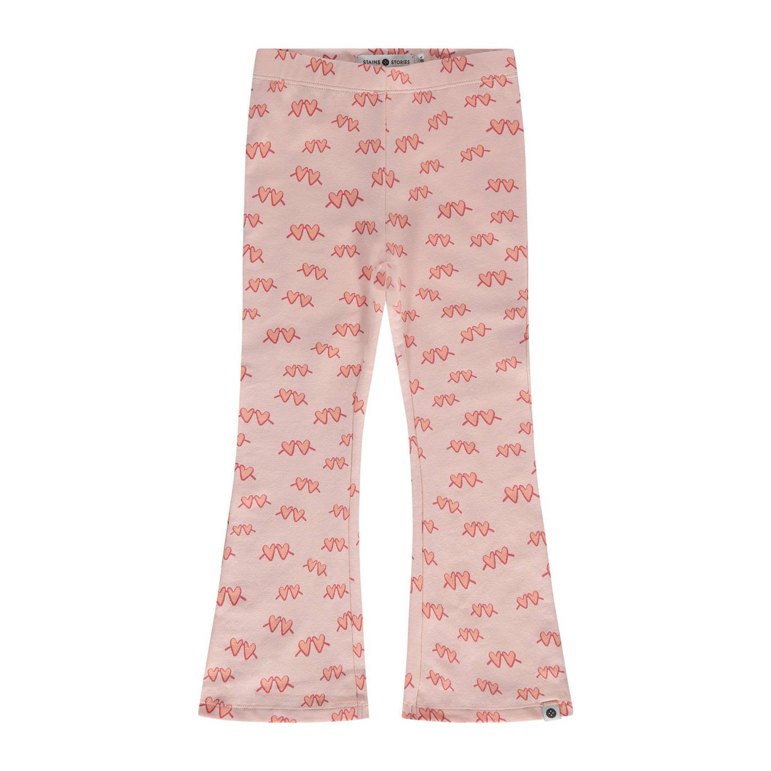 Stains&Stories flared legging roze