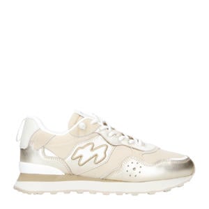 MRP47 leren sneakers goud/beige