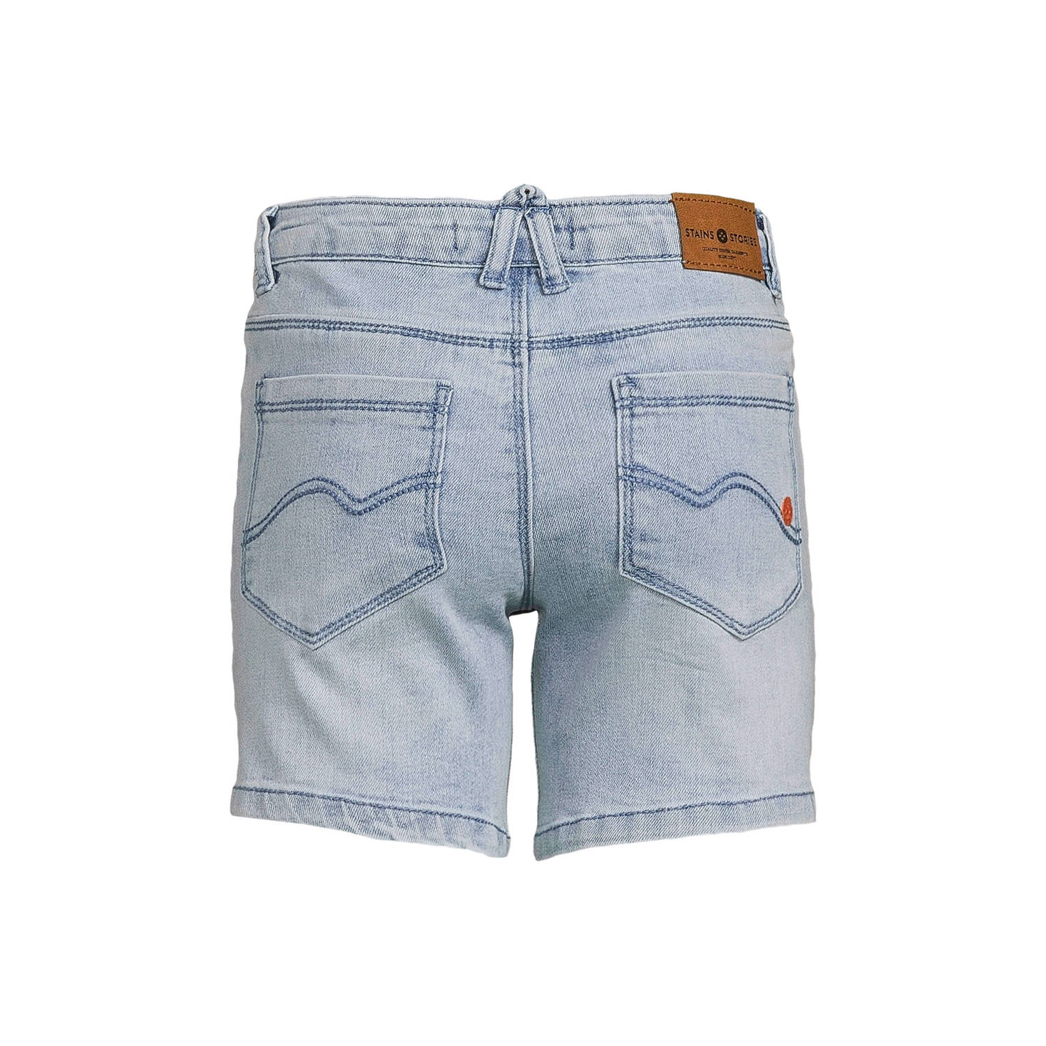 Stains&Stories denim short blauw