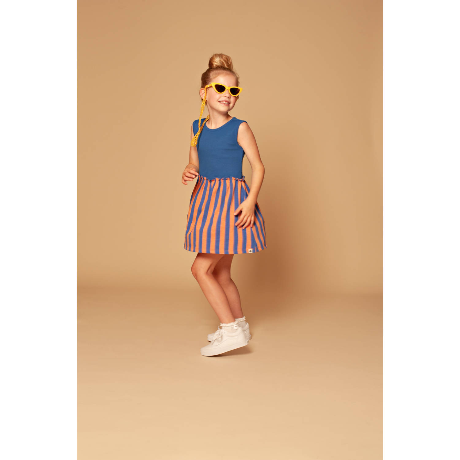 Stains&Stories korte jurk blauw