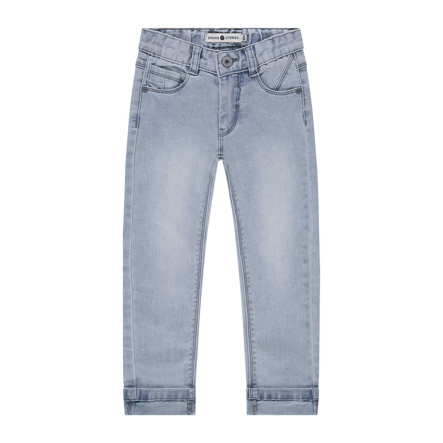 Stains&Stories regular waist regular fit jeans light blue denim