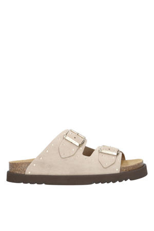 Beatriz suède slippers beige