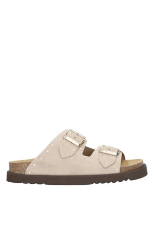 Beatriz suède slippers beige