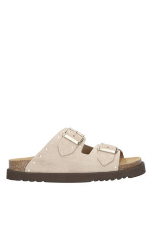 Beatriz suède slippers beige