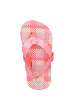 Little Ahi teenslippers met hielbandje roze