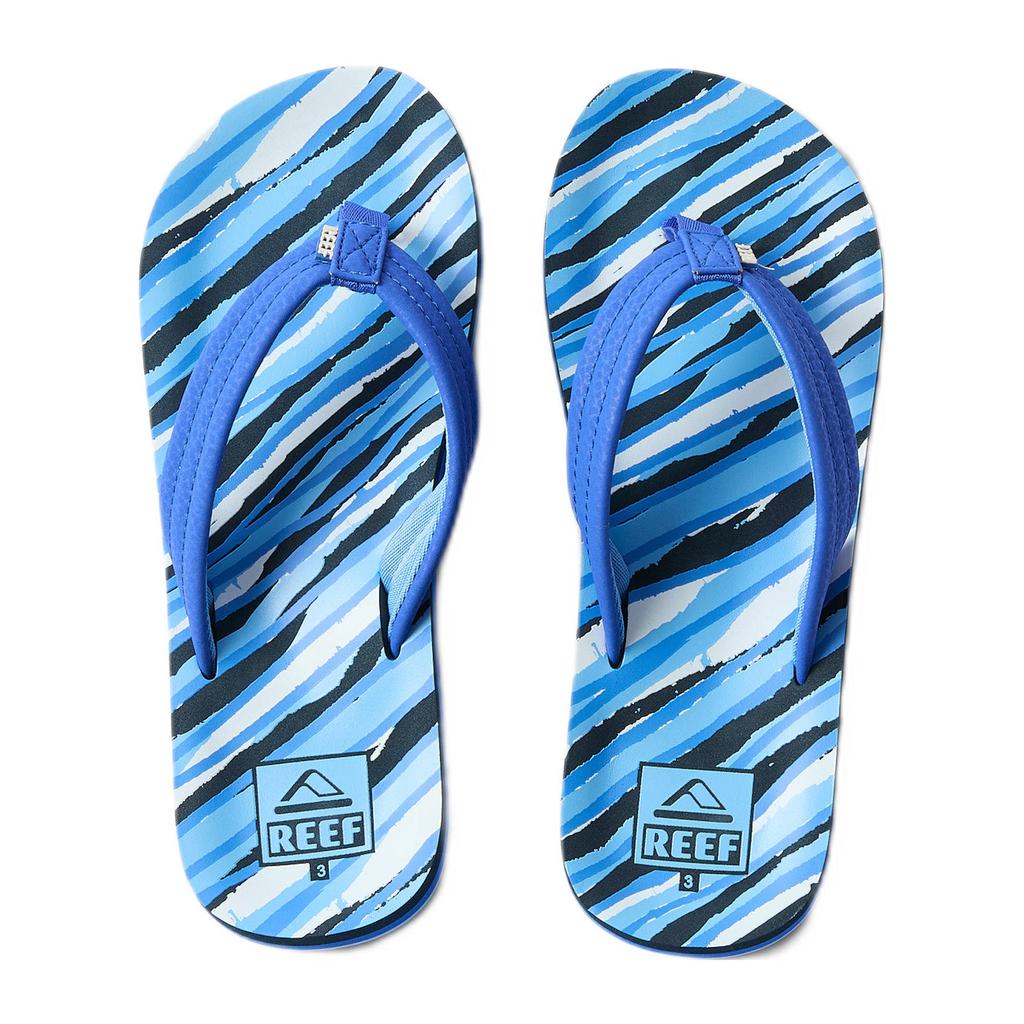 Blauwe jongens Reef Kids Ahi teenslippers van rubber