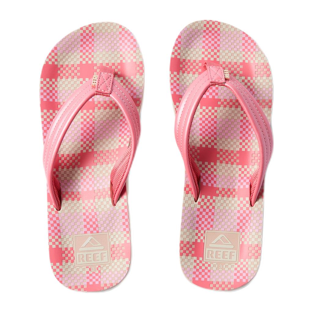 Roze meisjes Reef Kids Ahi teenslippers van polyurethaan