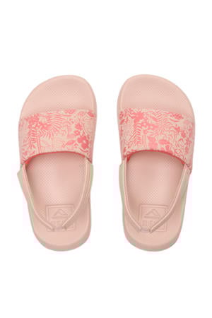 Little One Slide badslippers met hielbandje roze
