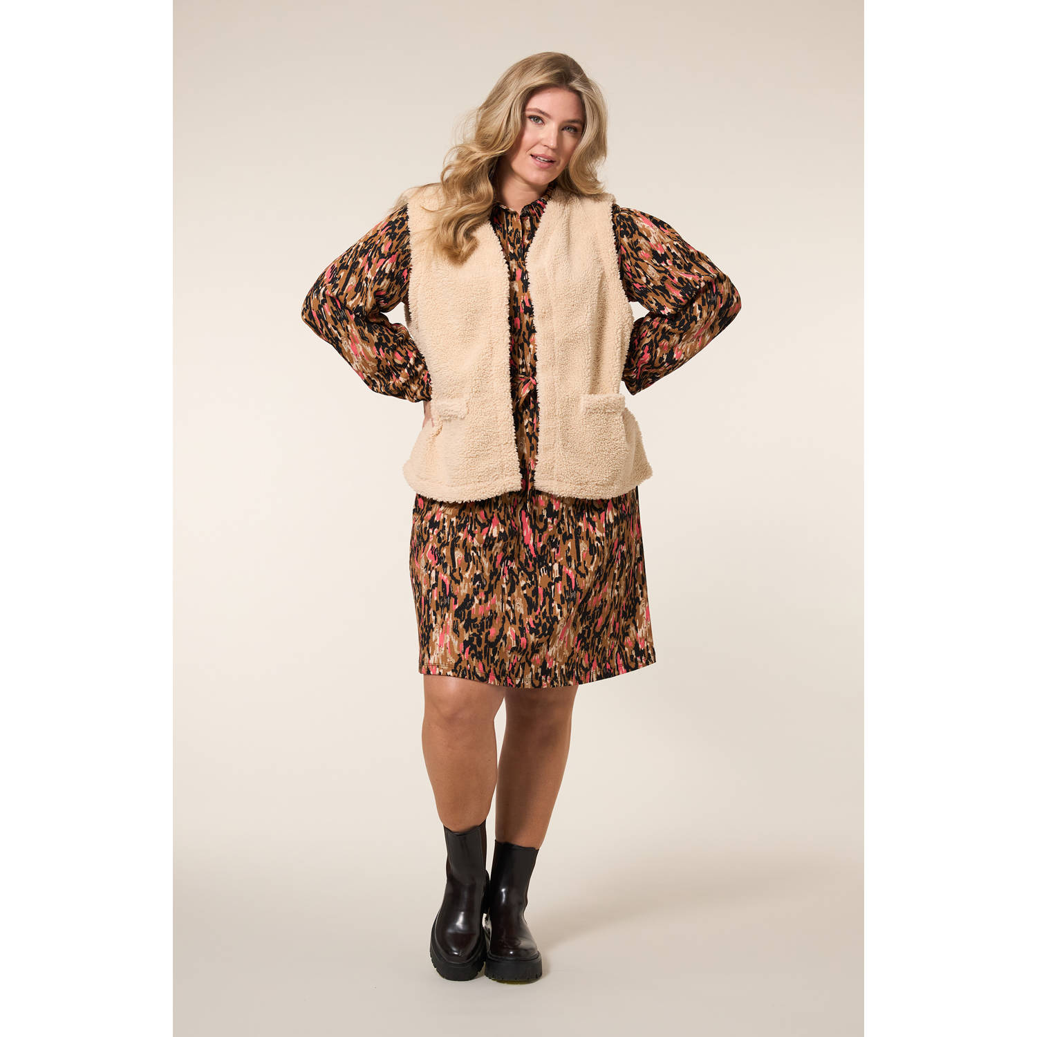 Miss Etam Plus blousejurk multi