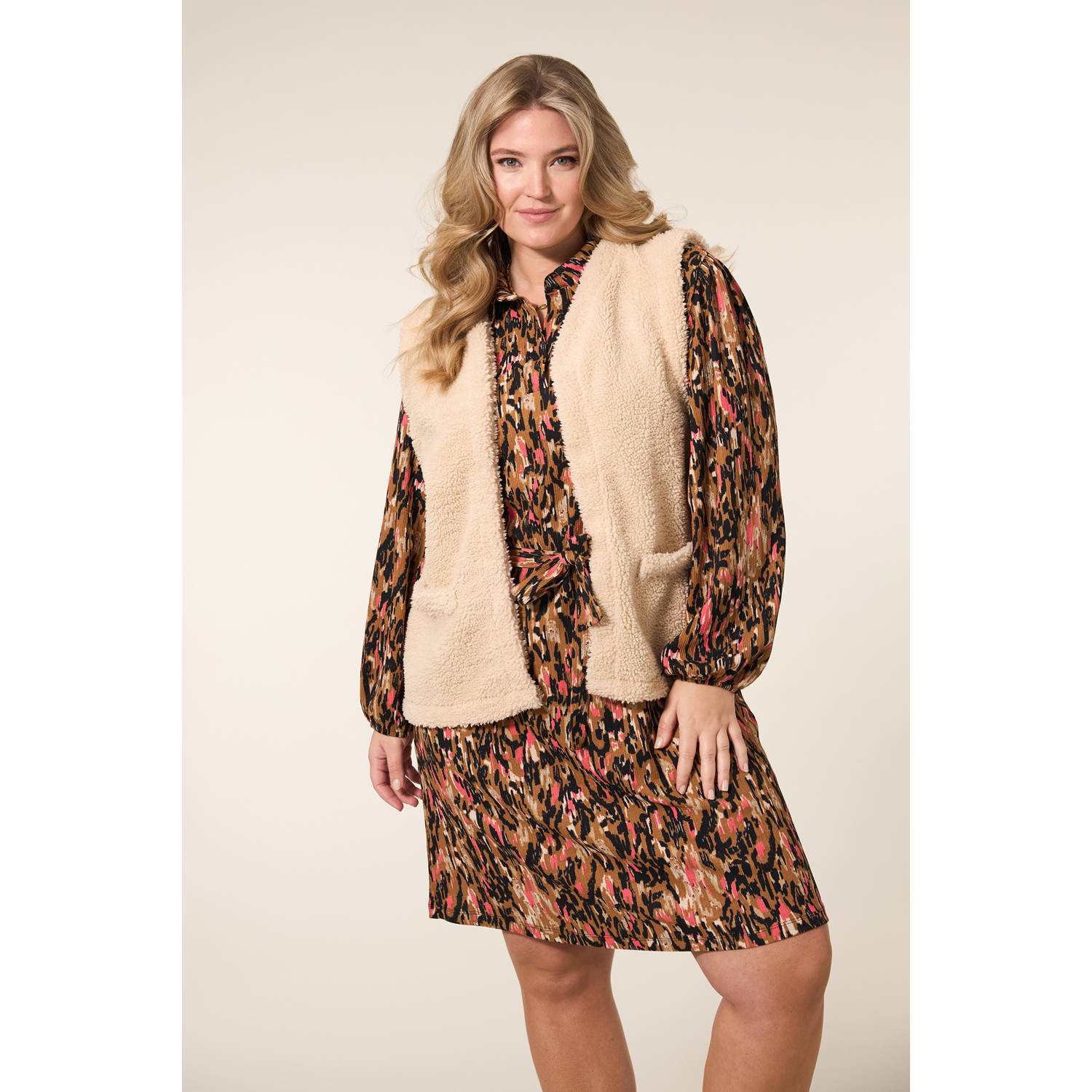 Miss Etam Plus blousejurk multi
