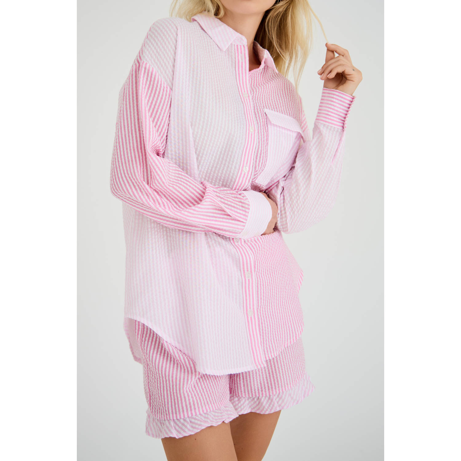 A-View regular high waist casual short lichtroze