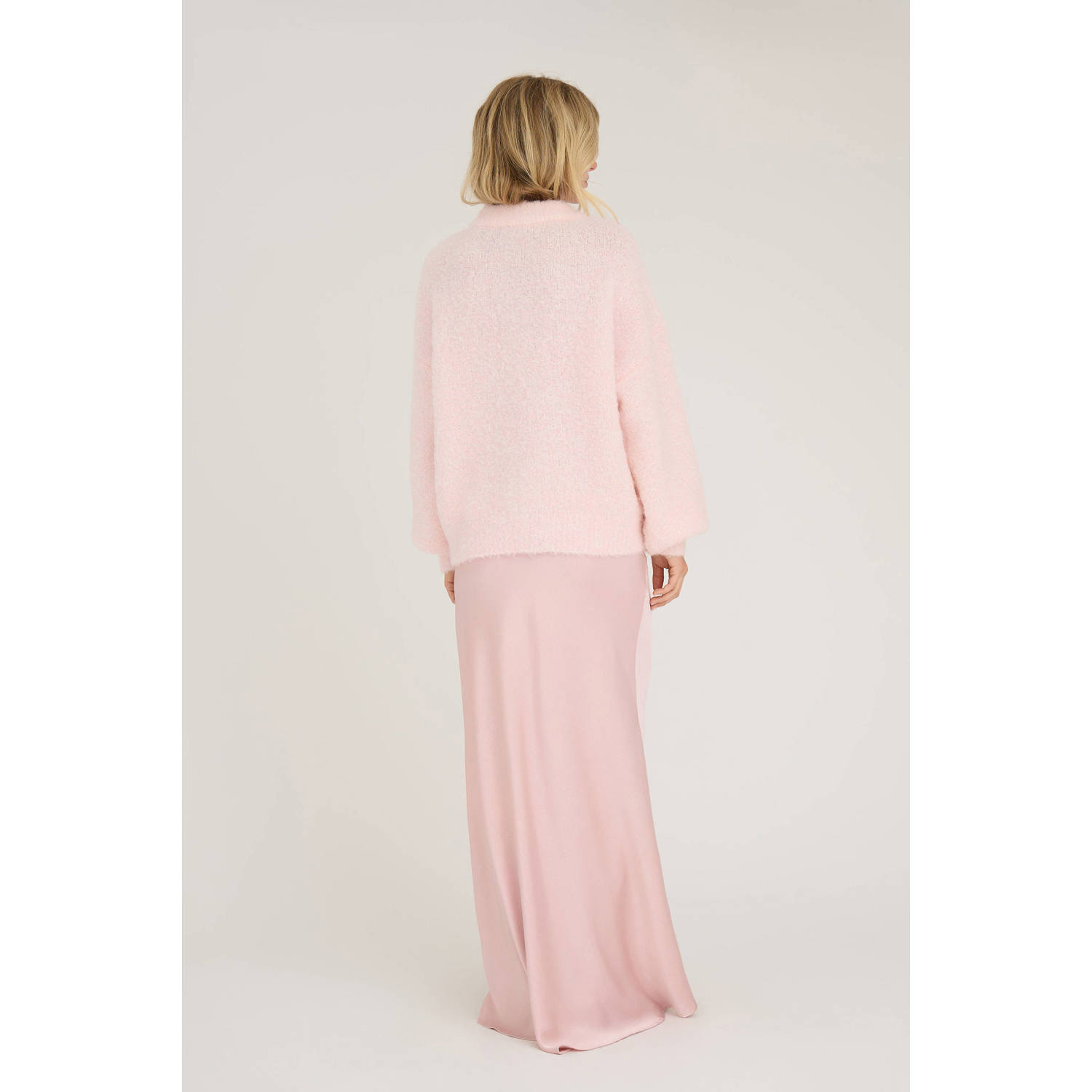 A-View maxi rok lichtroze