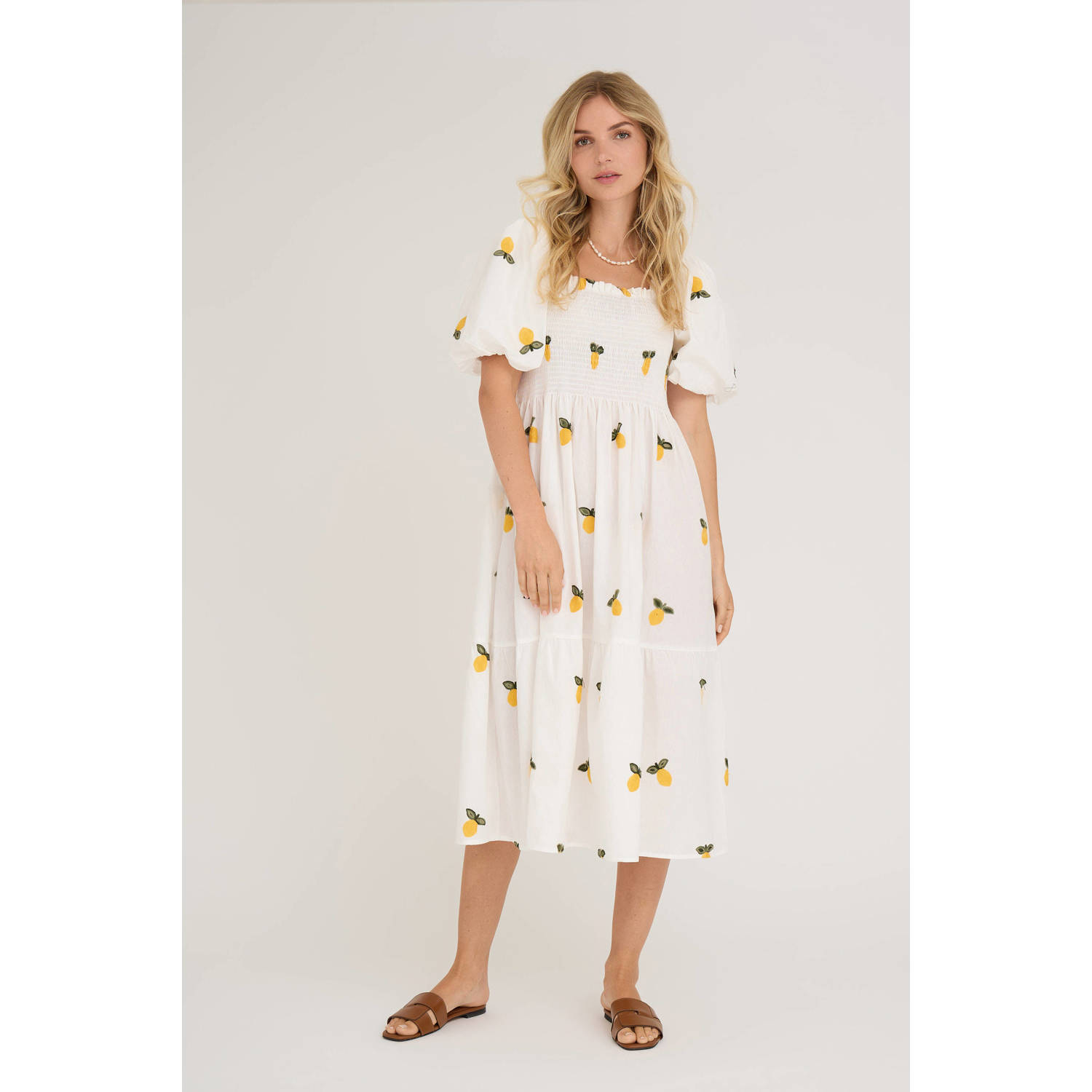 A-View midi jurk wit