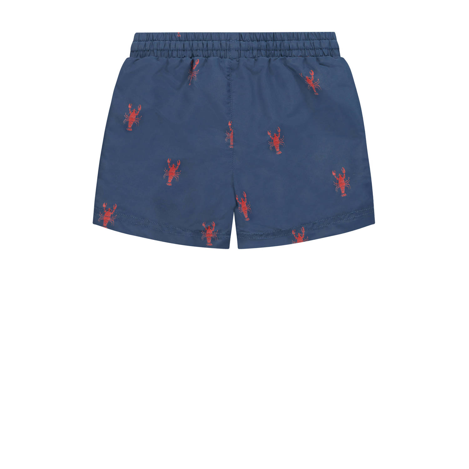 Stains&Stories zwemshort donkerblauw rood
