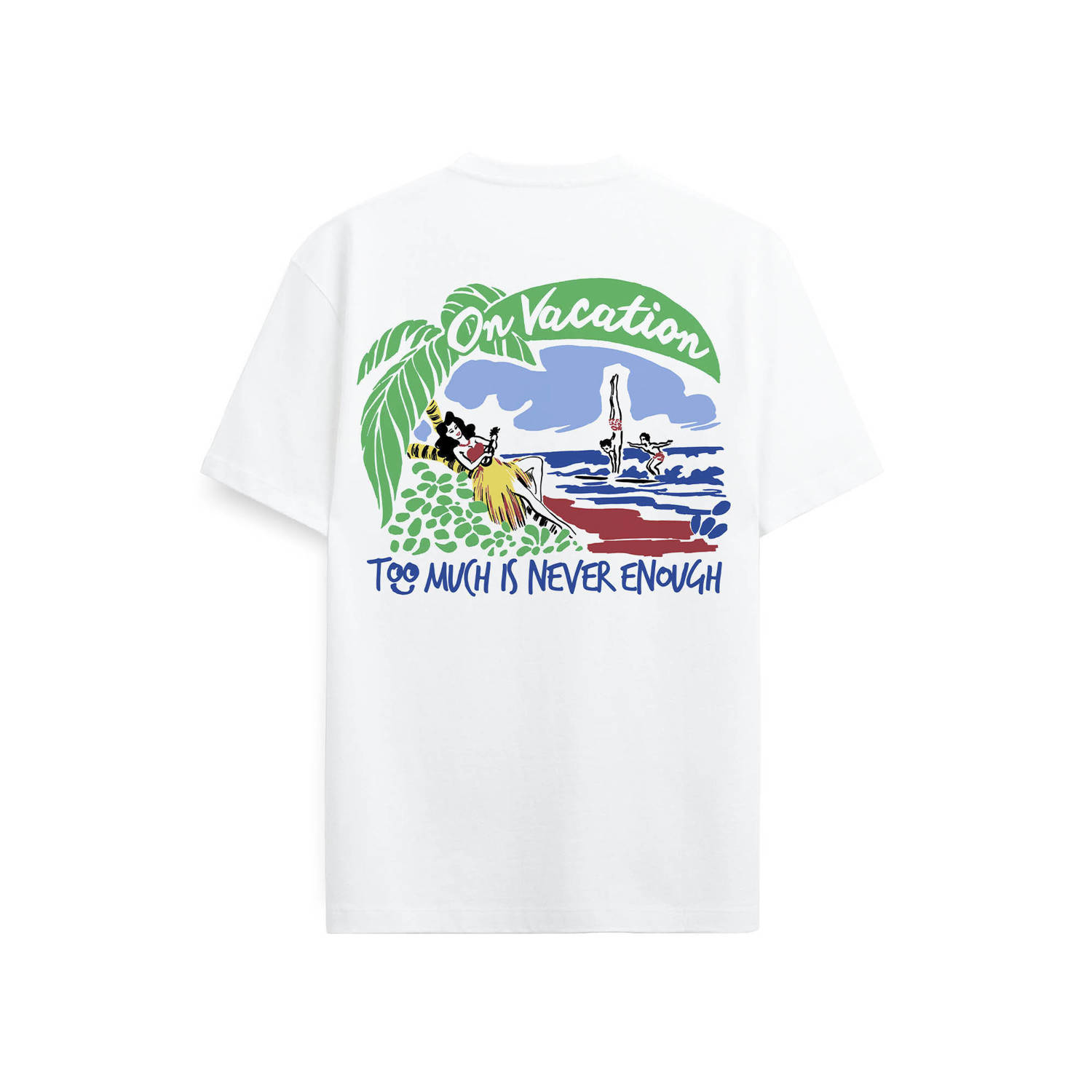 On Vacation Club T-shirt wit