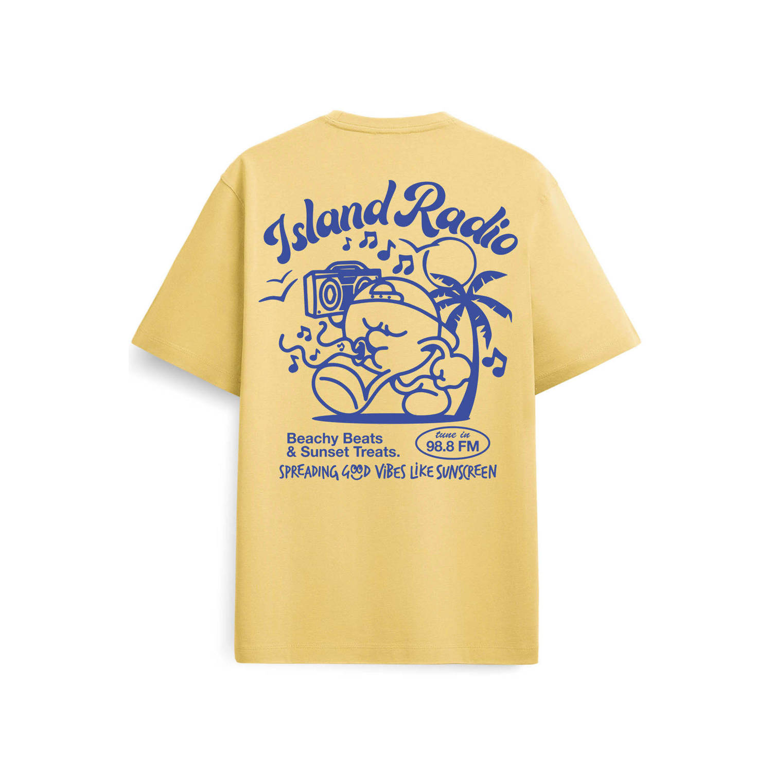 On Vacation Club T-shirt geel