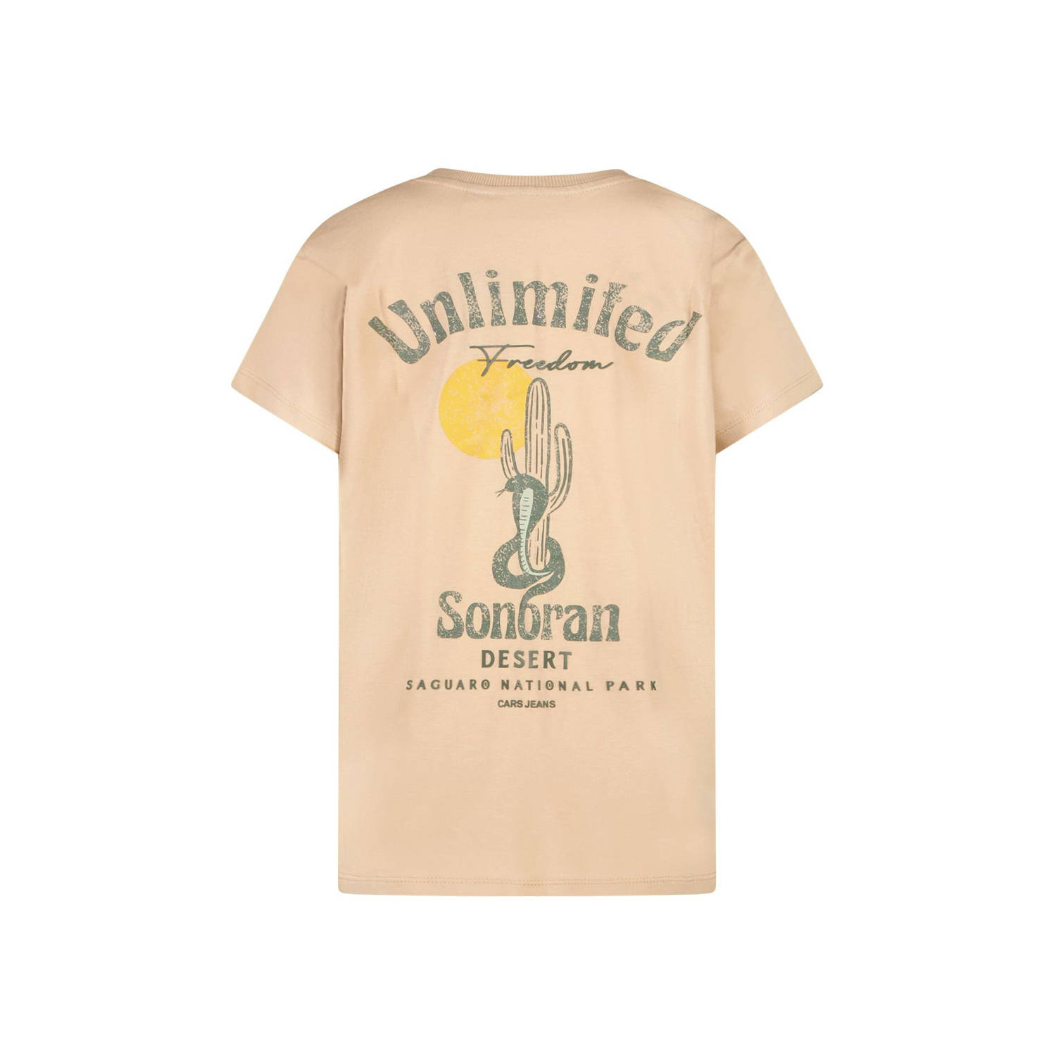 Cars T-shirt beige