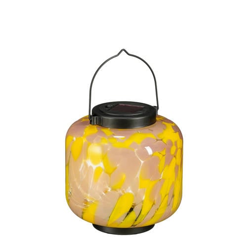 Luca Lighting lantaarn Solar geel (16,5x18,5 cm) afbeelding