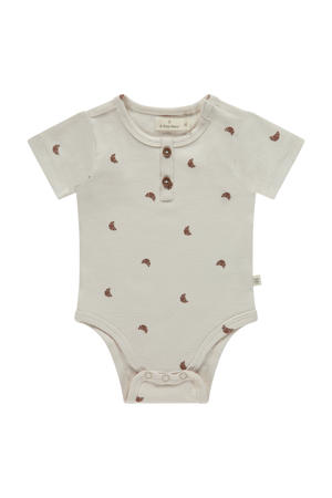 romper ecru/bruin