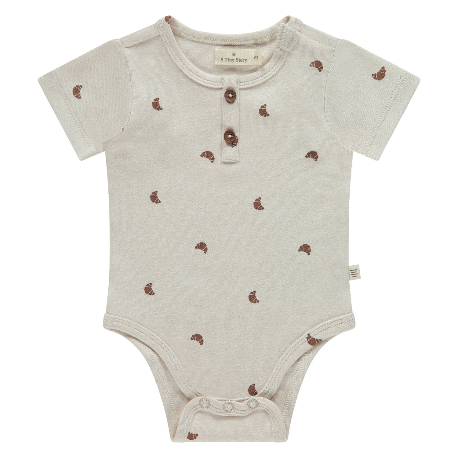 A Tiny Story romper ecru bruin