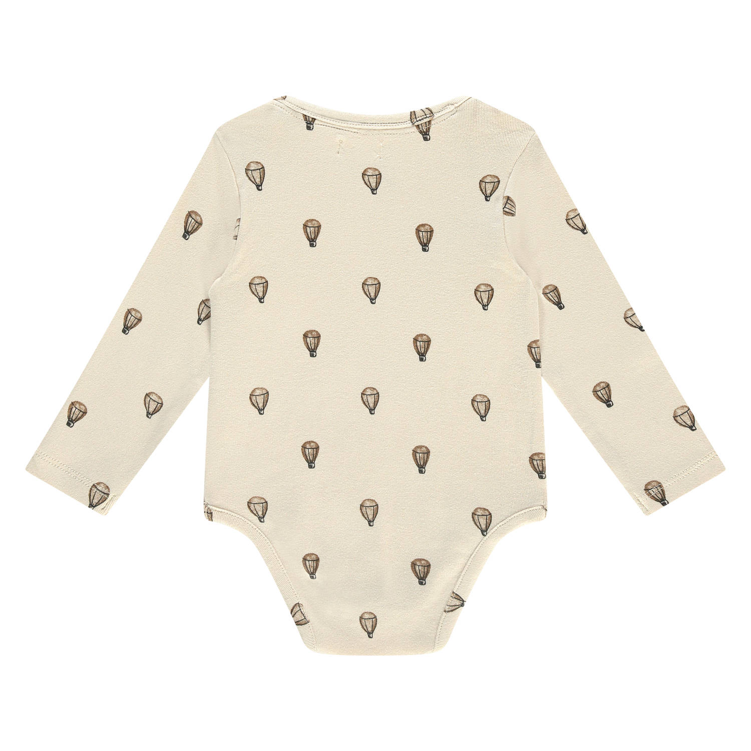 A Tiny Story romper met all over print ecru bruin