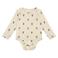 A Tiny Story romper met all over print ecru/bruin