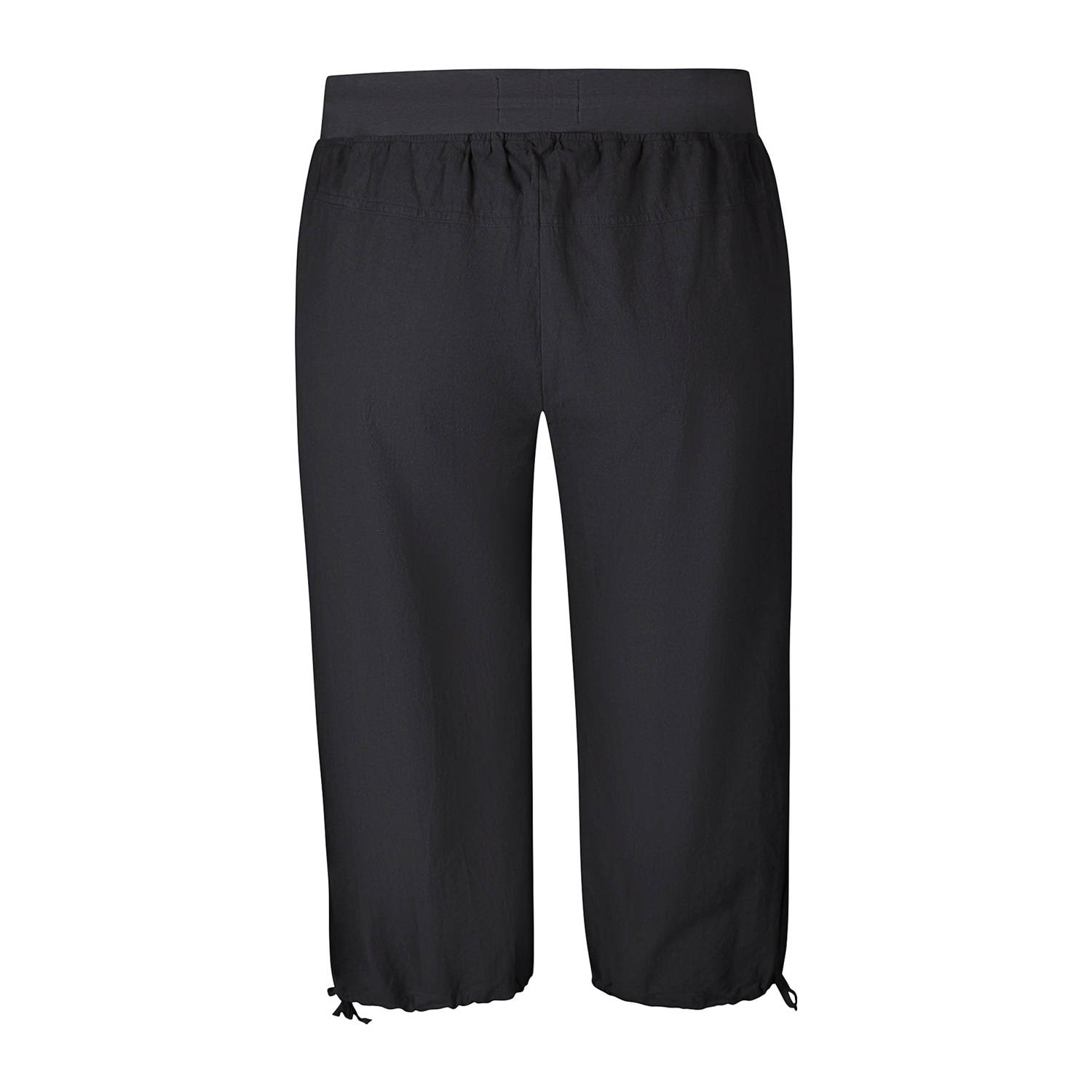 Zhenzi regular waist broek zwart