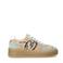Manfield suède sneakers beige/lichtgroen