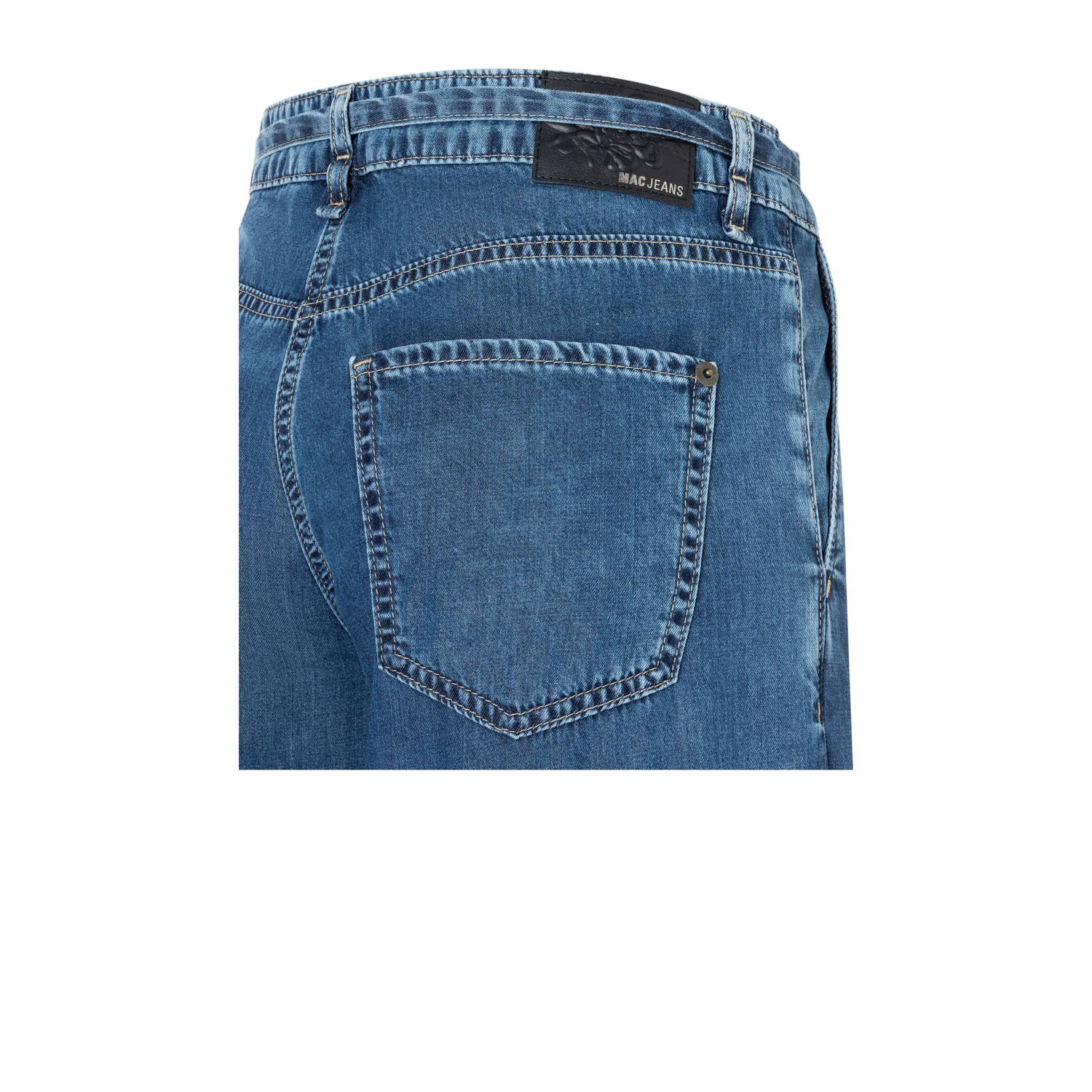 MAC regular waist broek medium blue denim